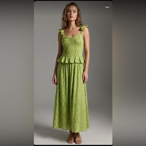 Green Printed Dress